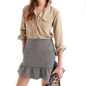 J Crew Houndstooth Skirt